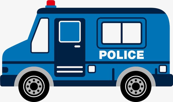 手绘 蓝色 警车 卡通             此素材是90设计网官方设计出品,均