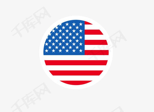 圆形美国国旗