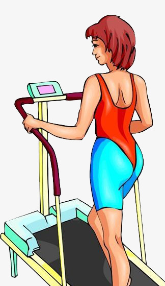 健身跑步美女png素材-90设计