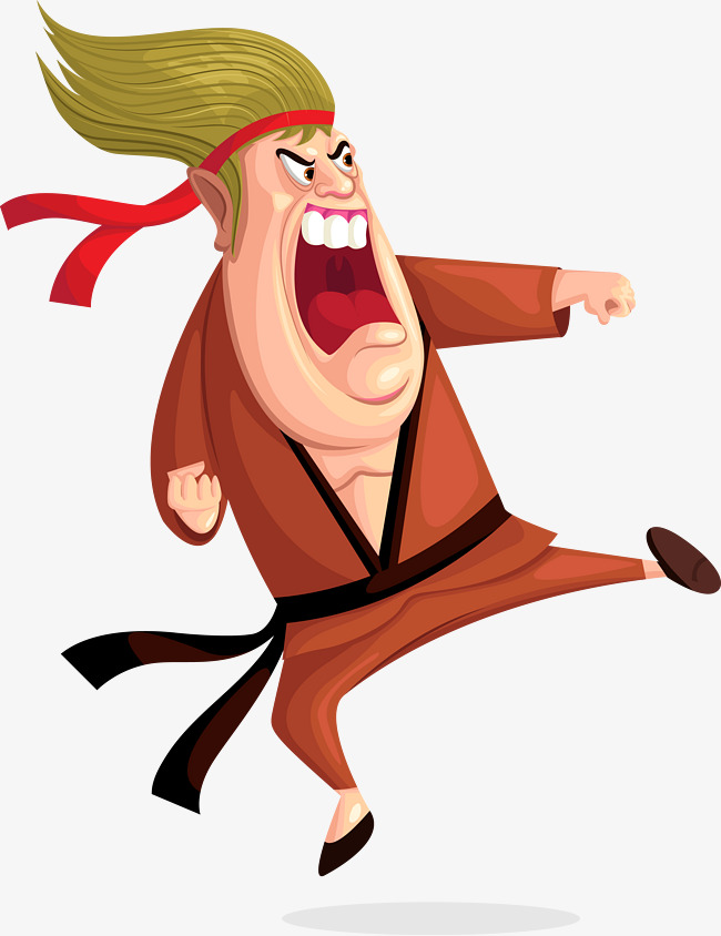 矢量卡通武术人物素材图片免费下载_高清卡通