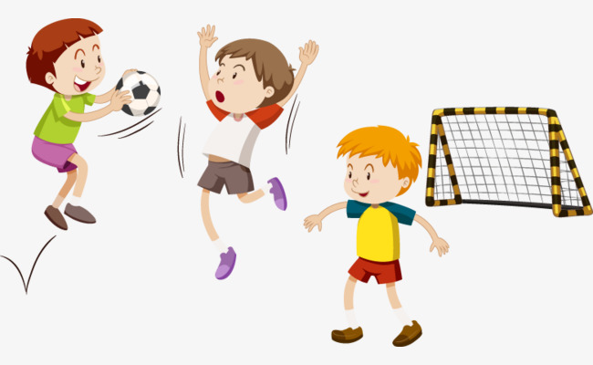 踢足球的卡通小孩素材图片免费下载_高清卡通