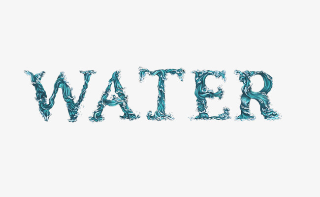 water创意艺术字