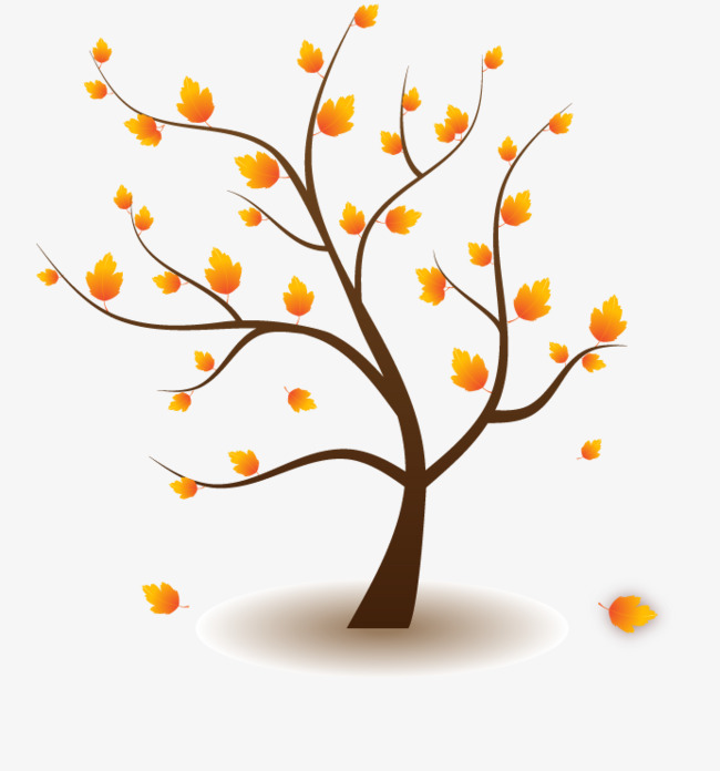 秋天的枫叶树素材图片免费下载_高清卡通手绘
