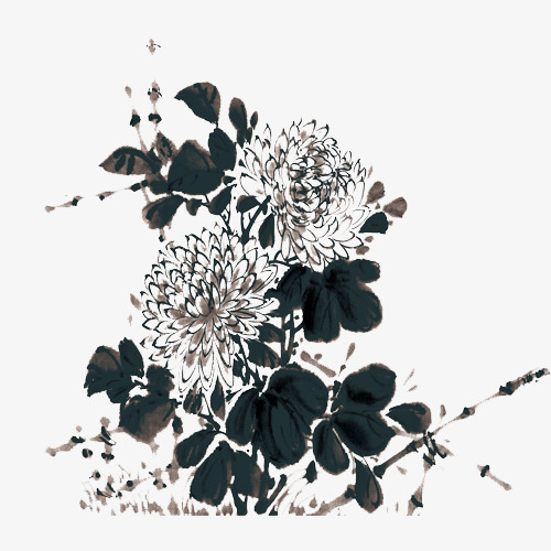 明亮黄色菊花刺绣图圆形装饰画框