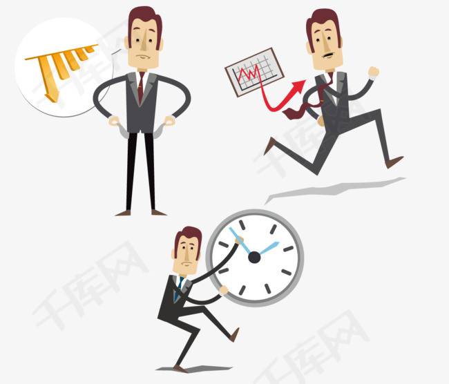 上班族日常素材图片免费下载_高清卡通手绘png_千库网