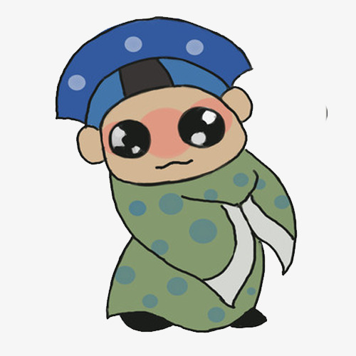 手绘京剧小生素材