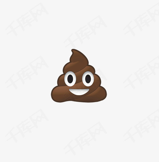 圆眼睛笑脸大便素材图片免费下载_高清不规则图形png