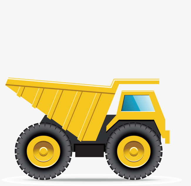 手绘翻斗车