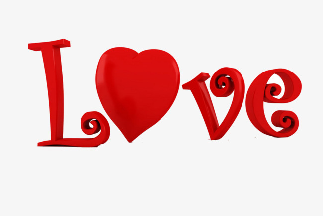 love艺术字体免抠素材