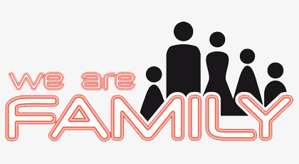 wearefamily艺术字手绘,we are family艺术字 family中空字体设计_艺术字设计_千库网
