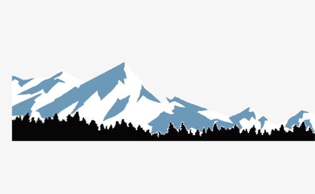 矢量雪山【高清png素材】-90设计