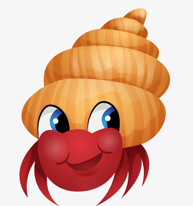 位图 90设计提供高清png其他素材免费下载,本次卡通手绘可爱爬行贝壳