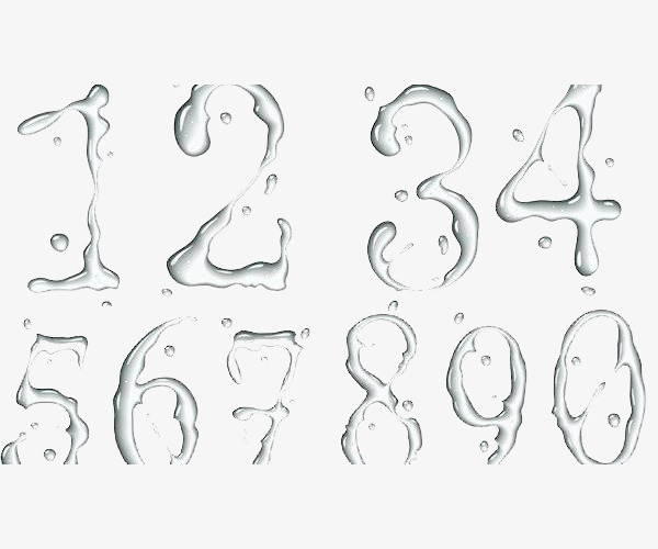 水滴数字