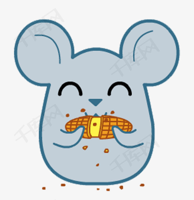 卡通老鼠卡通动物老鼠免抠png素材插画