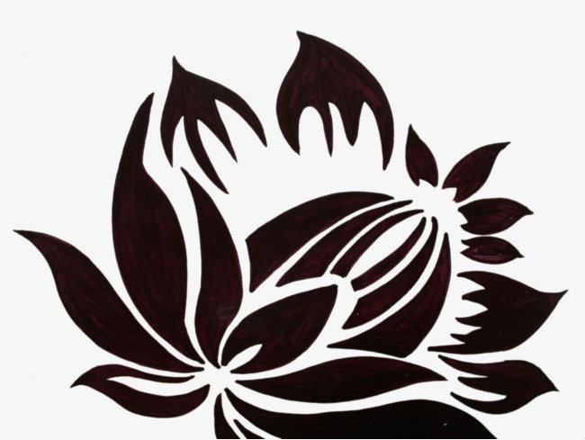 莲花简笔画