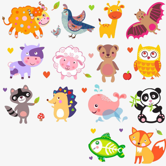 卡通小动物集合