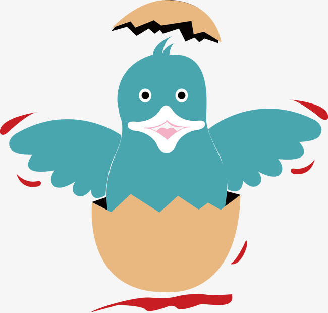 破壳鸡鸡蛋壳矢量素材图片