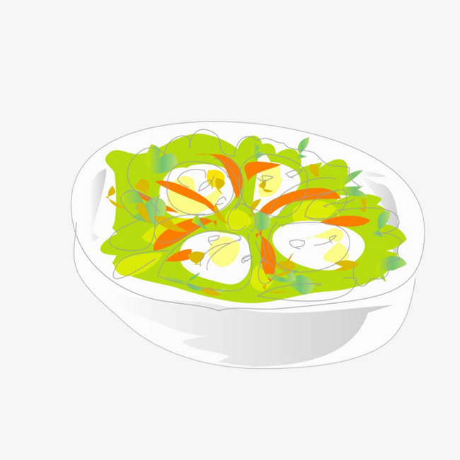 美味卡通蔬菜汤