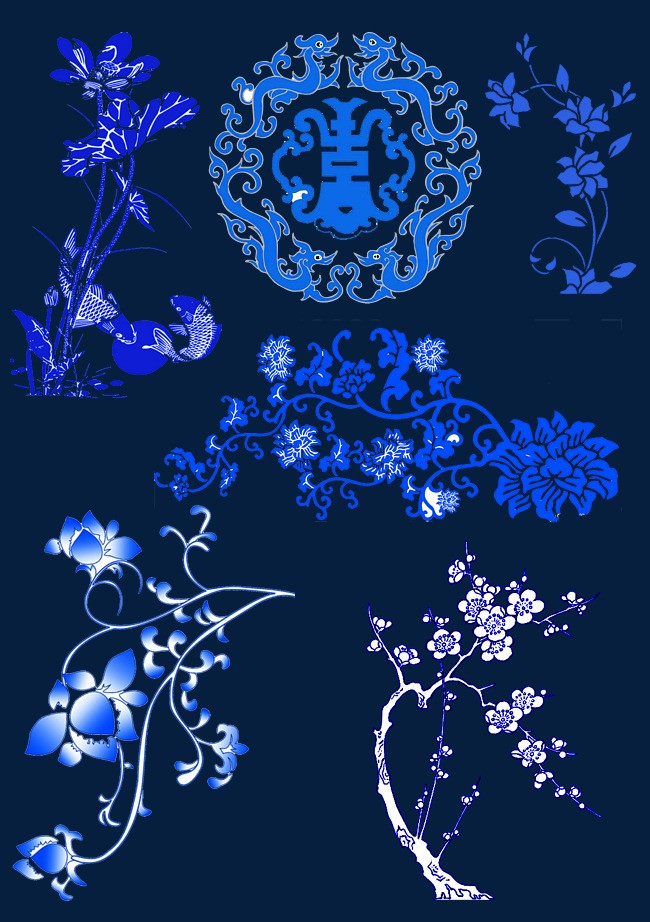 青花瓷花纹