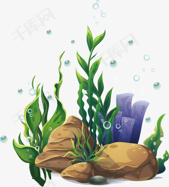 海底植物素材图片免费下载_高清卡通手绘png_千库网