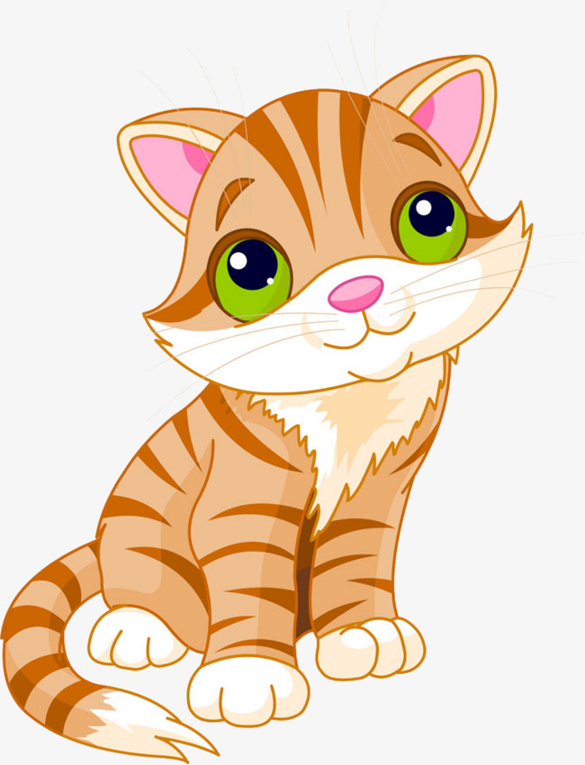 黄金猫免费素材卡通猫猫咪毛茸茸黄金猫咪可爱猫咪插画图案
