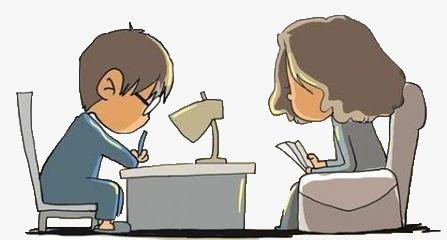 妈妈检查作业素材图片免费下载_高清卡通手绘