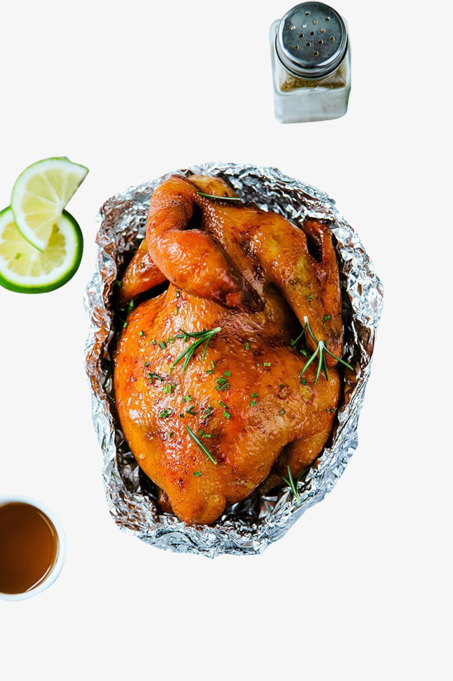 柠檬锡纸烤鸡素材图片免费下载_高清产品实物