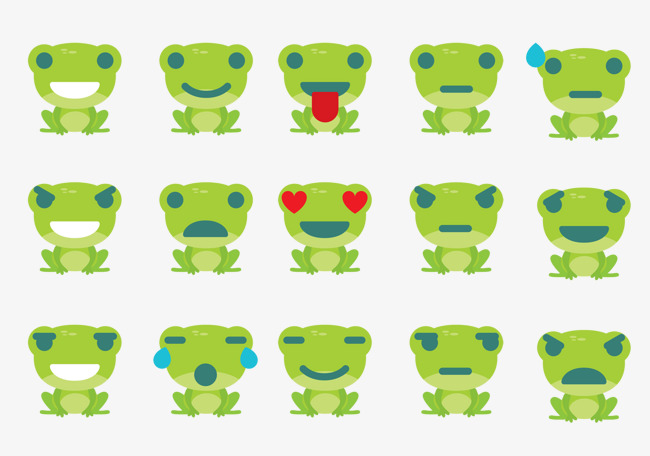 可爱青蛙表情