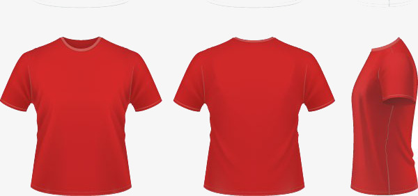 简单红色T恤免抠素材图片免费下载_高清图片
