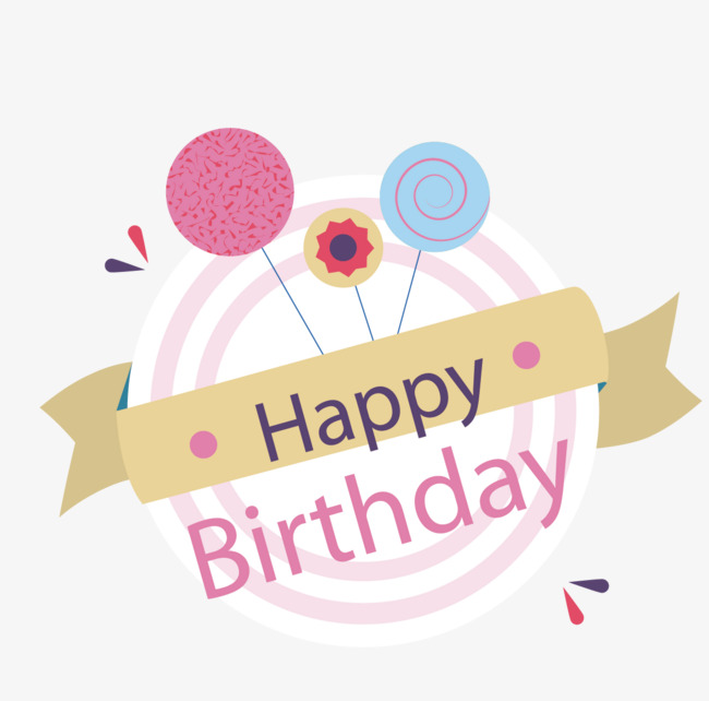 生日快乐简约设计