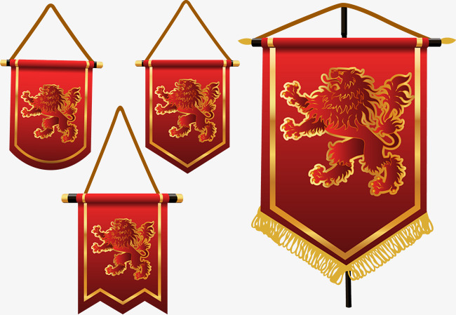 矢量图几面帅旗png素材-90设计