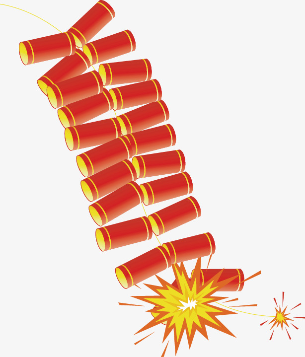 鞭炮png矢量素材