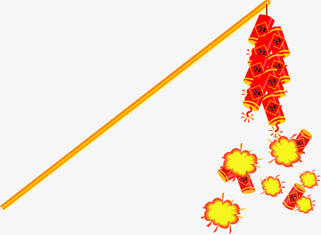 鞭炮主题欢度元宵免抠素材【高清节日素材png素材】