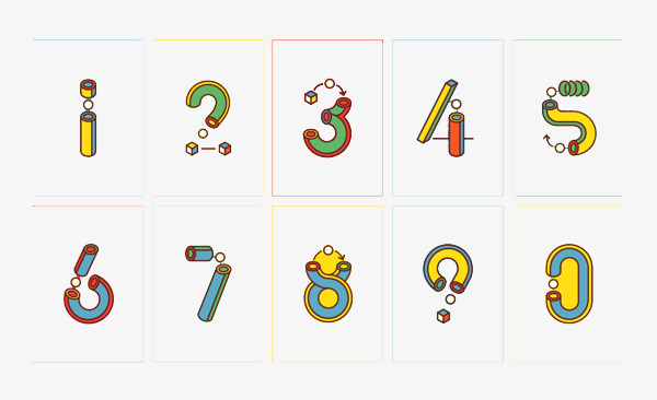 艺术字体下载_艺术数字png素材-90设计