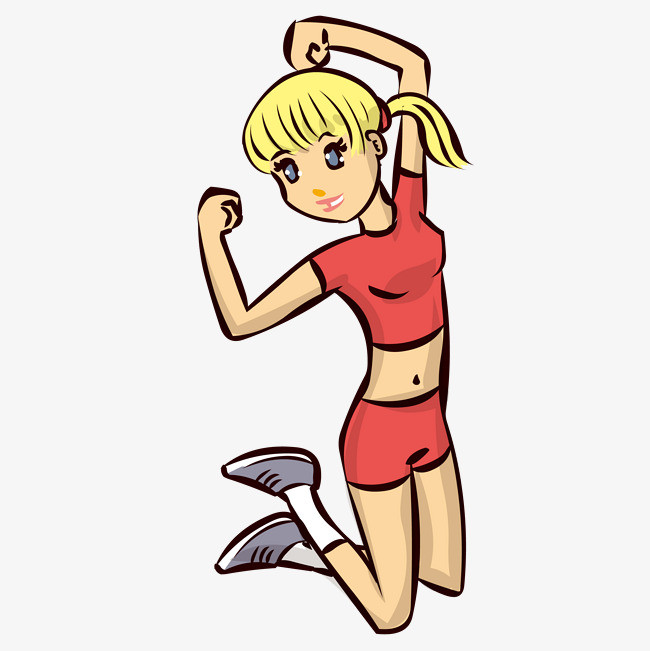 女子健身漫画图片大全图片图库 漫画图