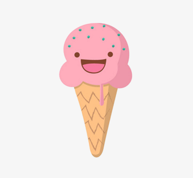 可爱粉色冰激凌图片