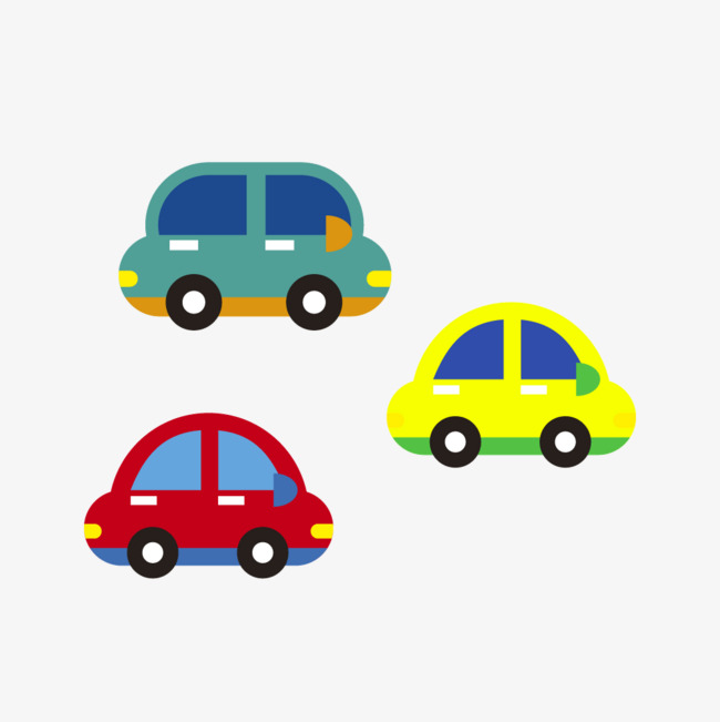 彩色小汽车卡通素材图片免费下载_高清装饰图案psd_千库网(图片编号6495674)