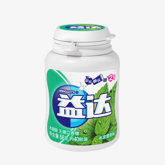 绿色益达木糖醇素材图片免费下载_高清产品实物png_千