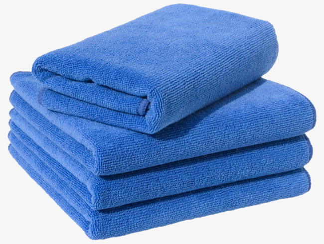 蓝色浴巾毯子