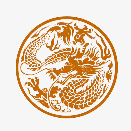 中国龙图腾圆形图案素材图片免费下载_高清装饰图案psd_千库网(图片