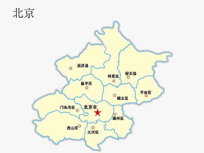 北京地图图片