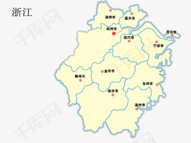 浙江地图素材图片免费下载_高清图标素材png_千库网