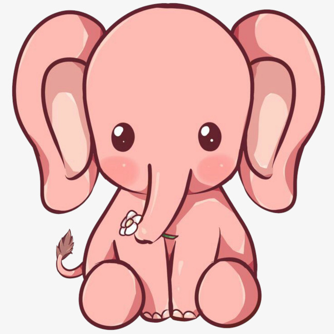 粉红 小象
