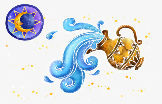 十二星座水瓶座免抠图水瓶性格座素材全面v水瓶超长版图片