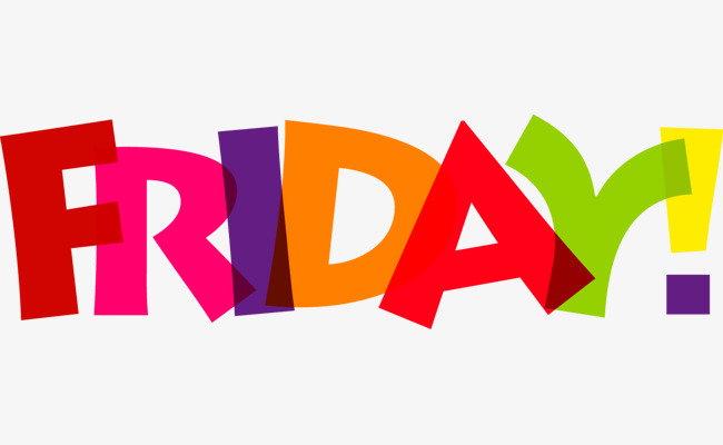 矢量彩色friday_艺术字设计_千库网