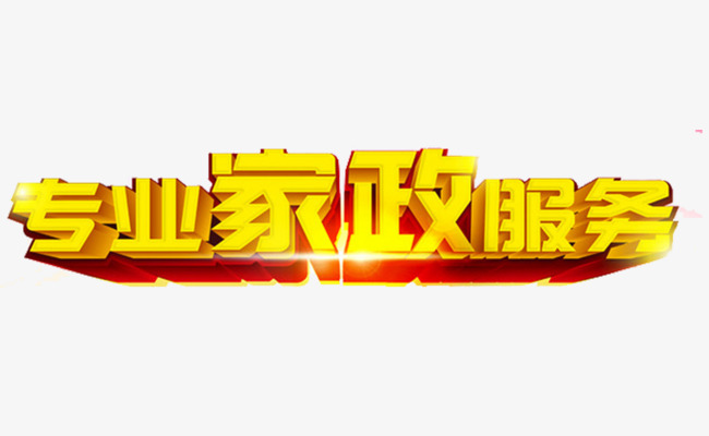 专业家政服务艺术字