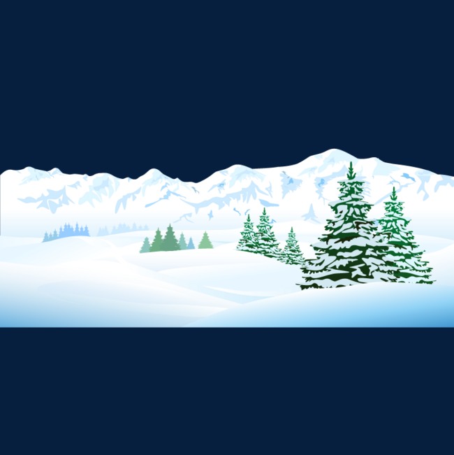 雪山雪景矢量图片免费下载png素材-90设计