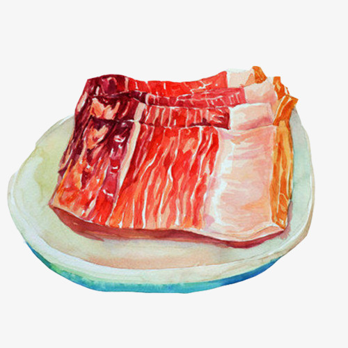 腊肉手绘画素材图片