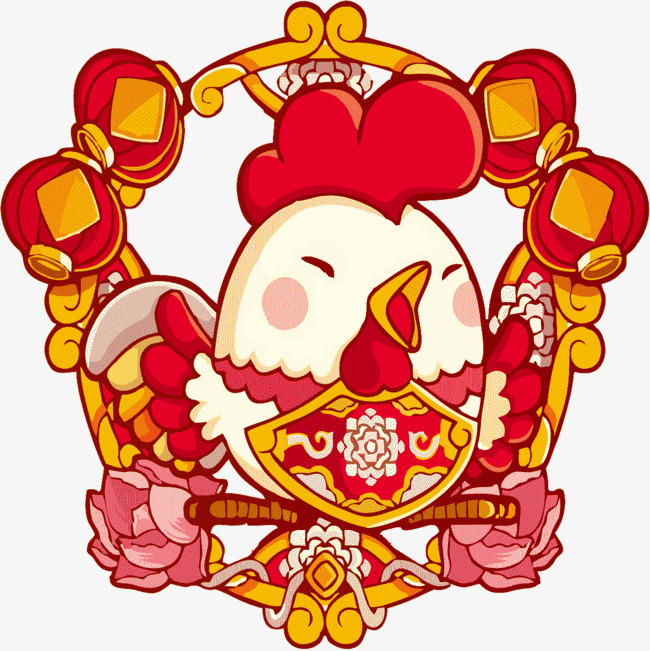 红色喜庆大公鸡