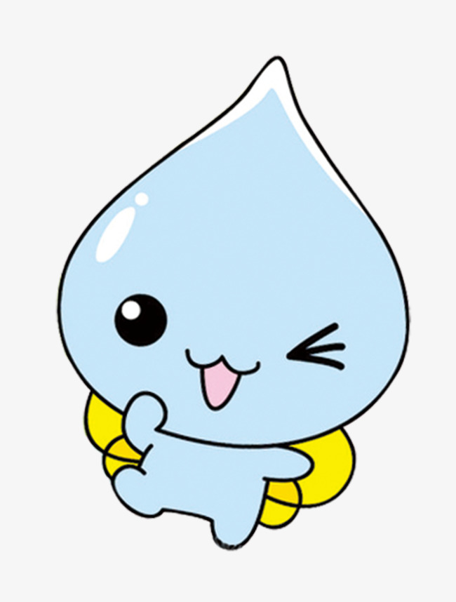 蓝色小水滴素材图片免费下载_高清卡通手绘psd_千库网(图片编号